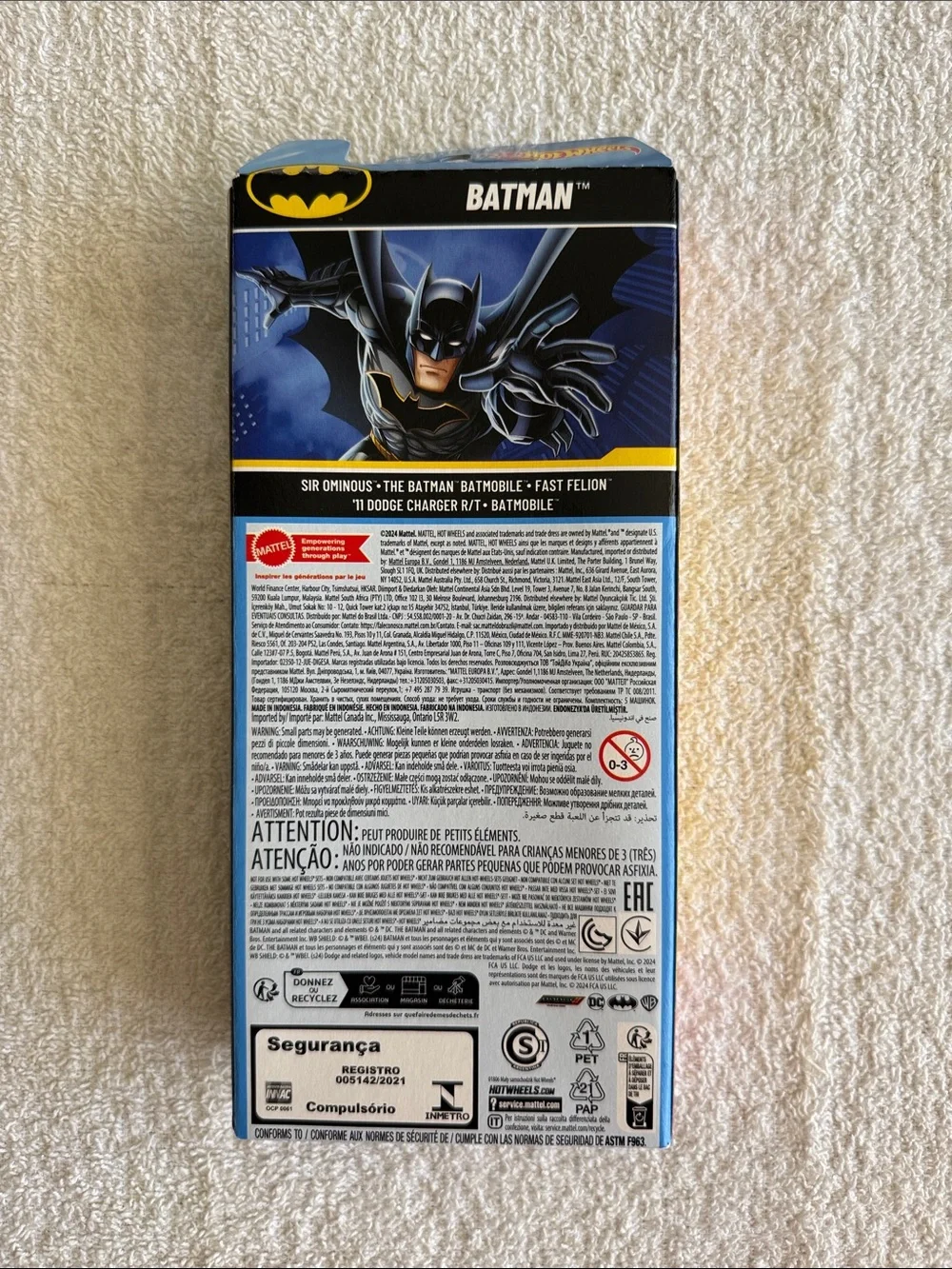 Hot Wheels Batman 5 Pack Kids Toy Cars - Multi-Color